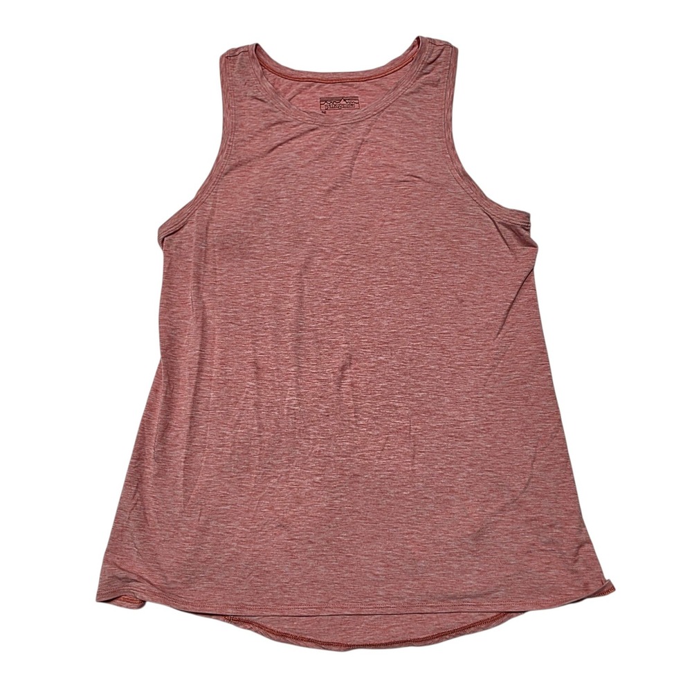 Patagonia Glorya Tank Women Medium Pink Heathered Polyester Blend Activewear